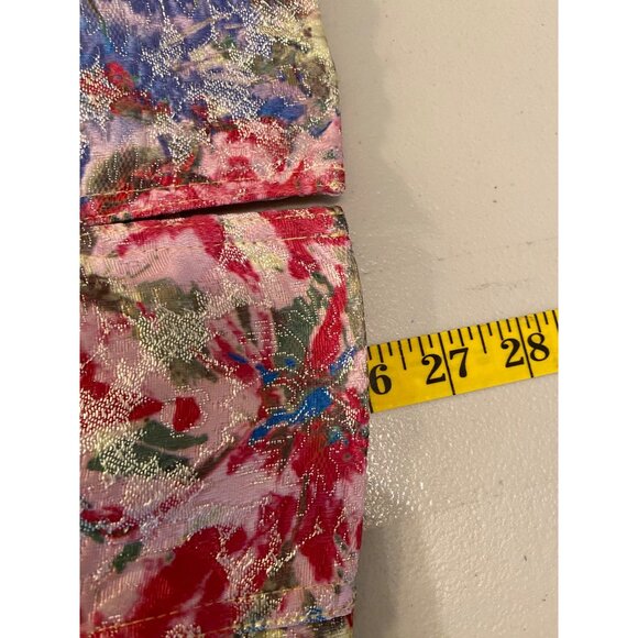 Chicos Floral Tapestry Blazer Jacket Multicolored Floral Medium Chico's Size 2 - Picture 5 of 10